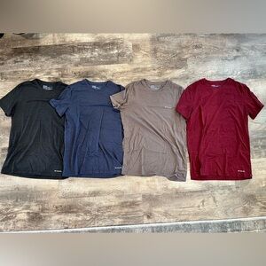 Columbia Men's Short Sleeve T-Shirt Set - Gray, Blue, Brown, Red